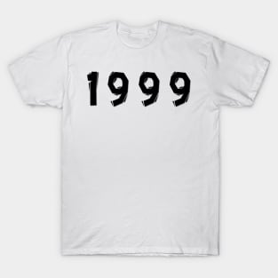 1999 year | simple black T-Shirt